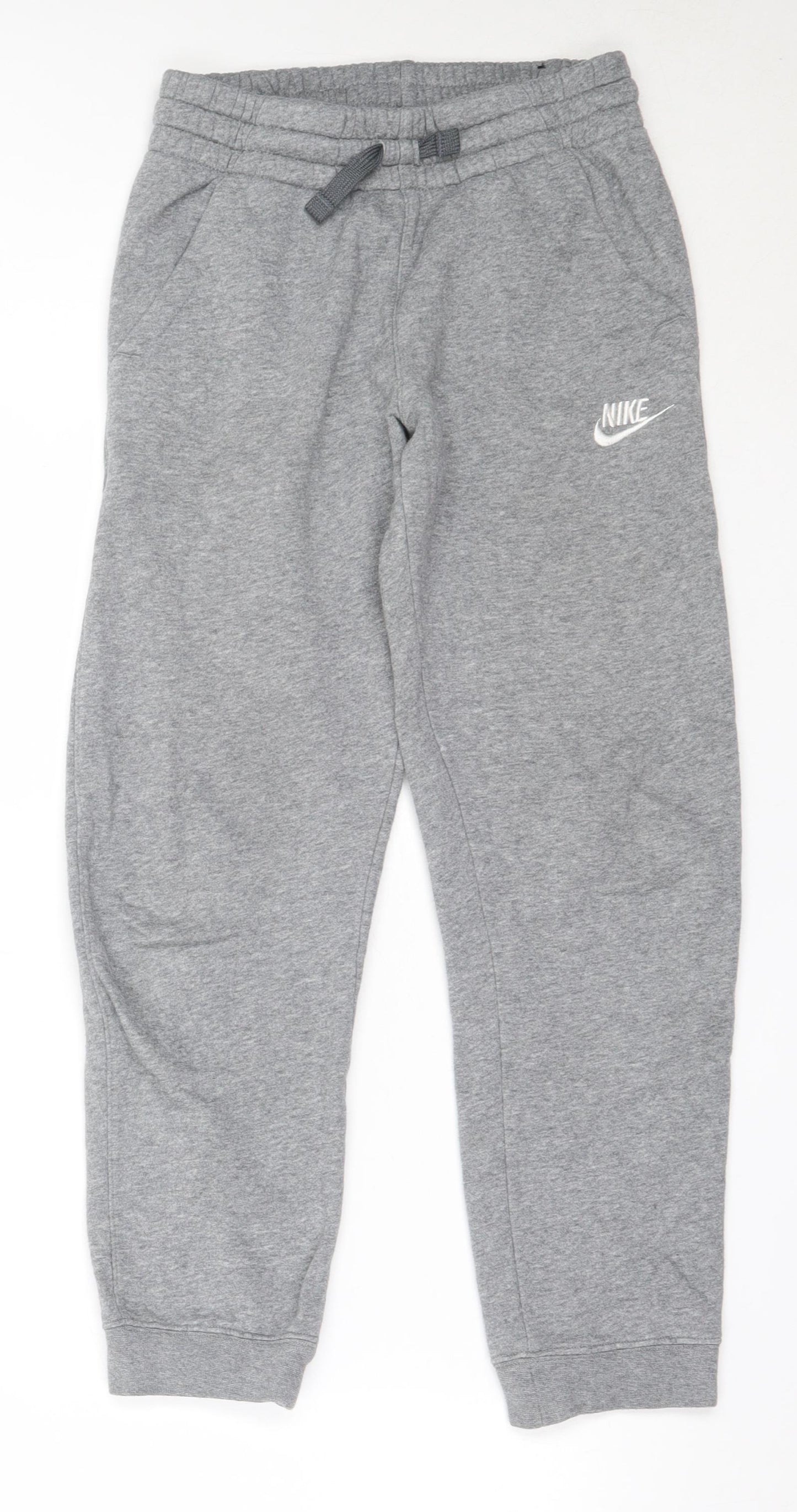 Nike Boys Grey  Cotton Jogger Trousers Size 11-12 Years  Regular