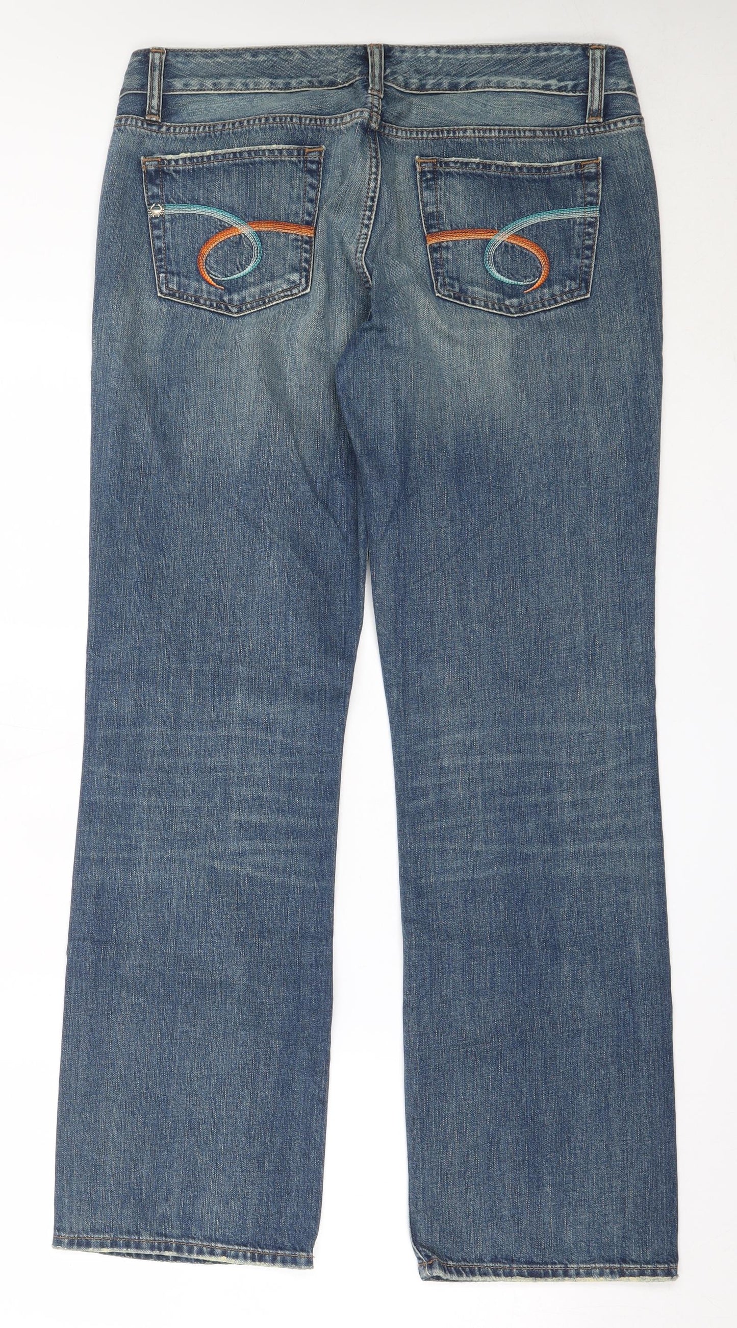 Nature of Denim Mens Blue  Cotton Straight Jeans Size 32 in L32 in Regular