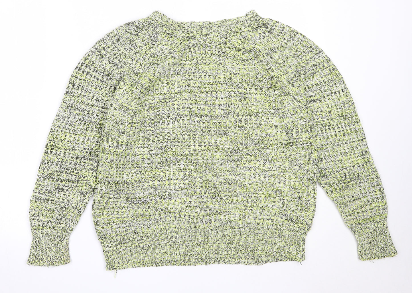Atmosphere Womens Green Round Neck  Acrylic Pullover Jumper Size 12