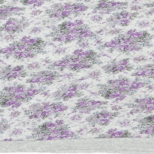 Atmosphere Womens Grey Floral Cotton Pullover Sweatshirt Size 12