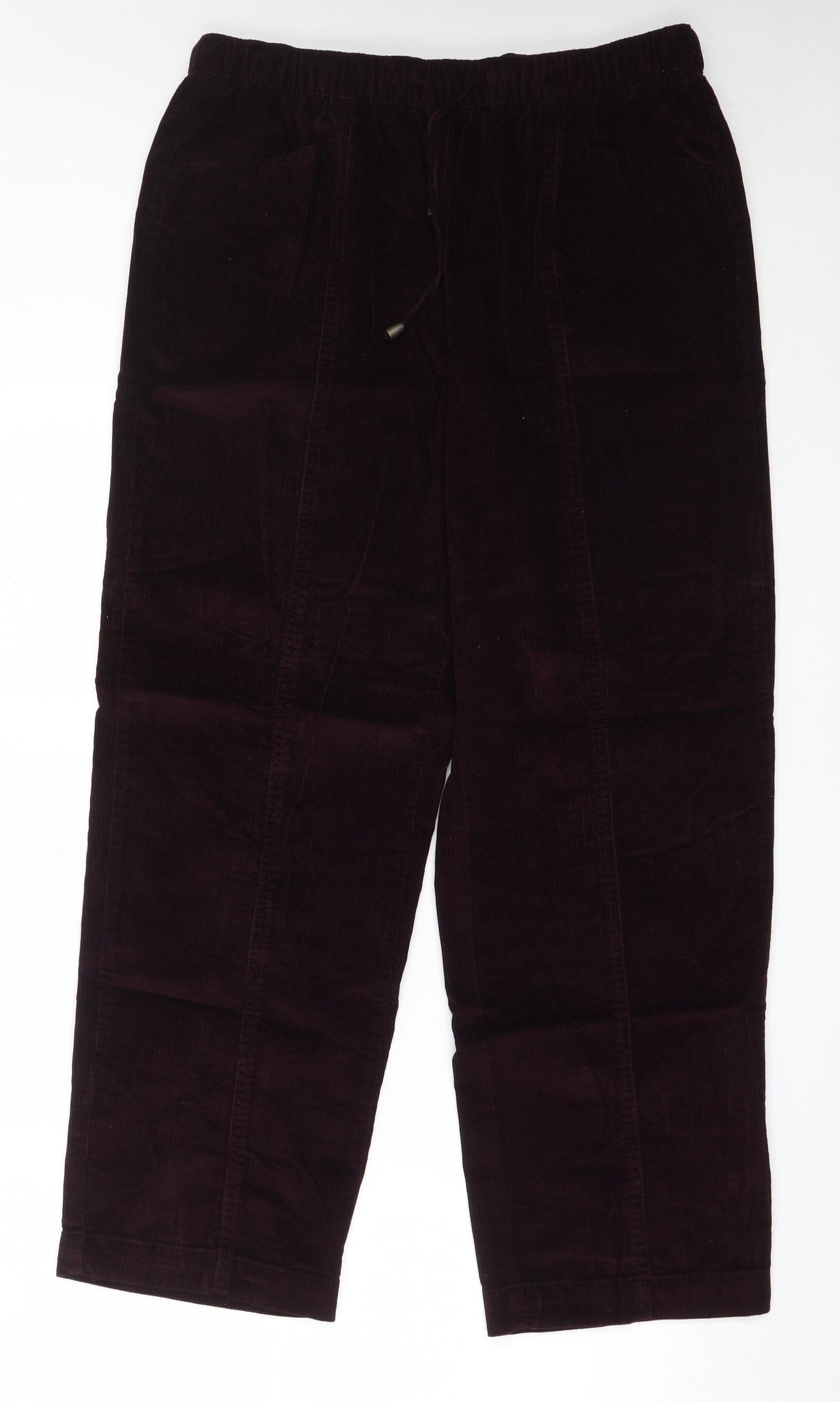 EWM Womens Red  Cotton Trousers  Size 16 L27 in Regular