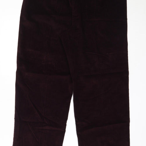EWM Womens Red  Cotton Trousers  Size 16 L27 in Regular