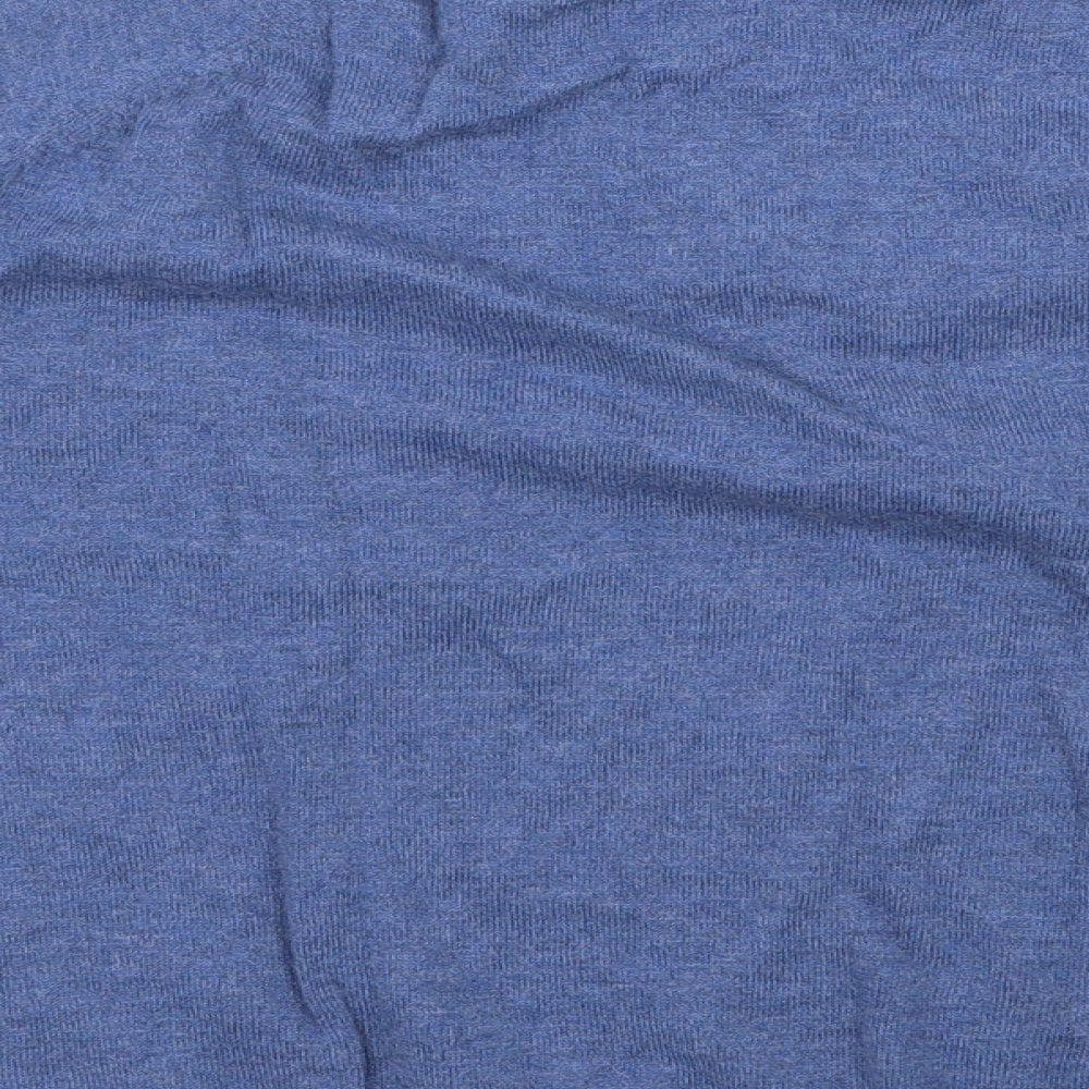Autograph Girls Blue  Wool Pullover Polo Size 10-11 Years Collared Button