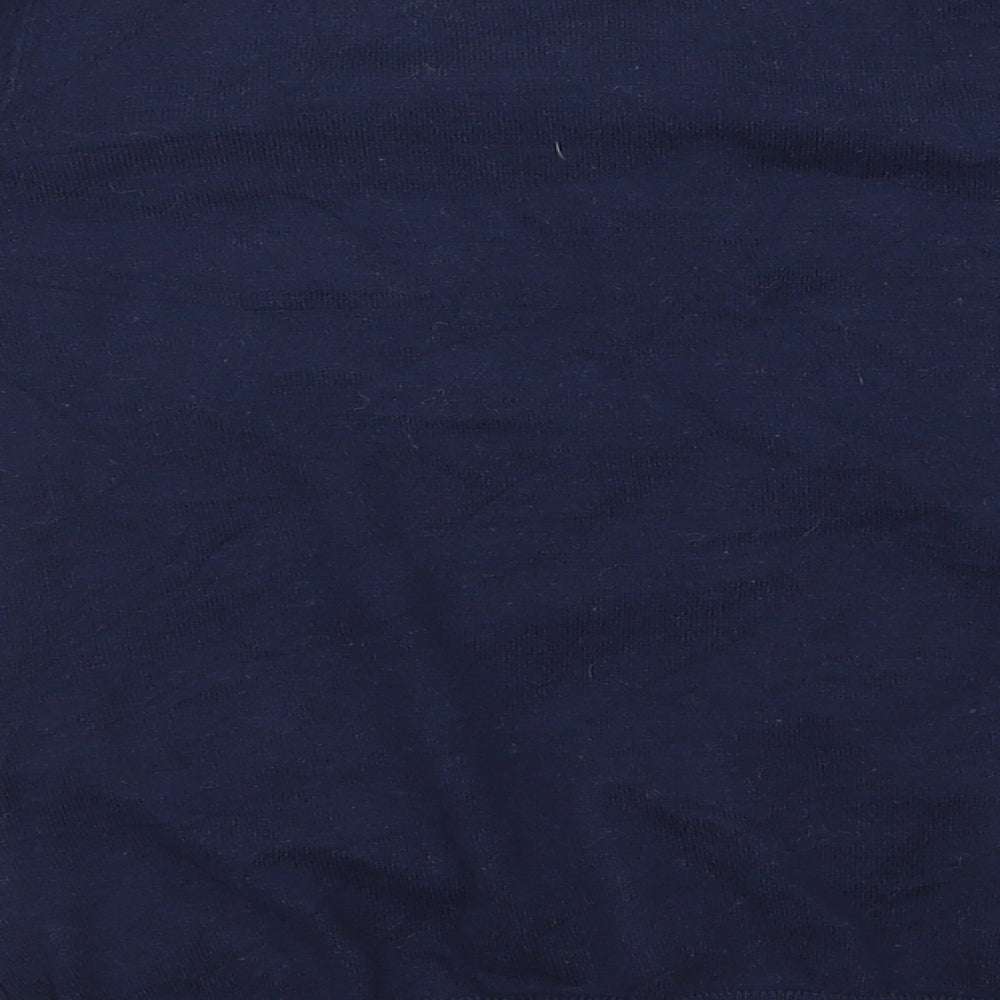 George Womens Blue Round Neck  Cotton Cardigan Jumper Size 12