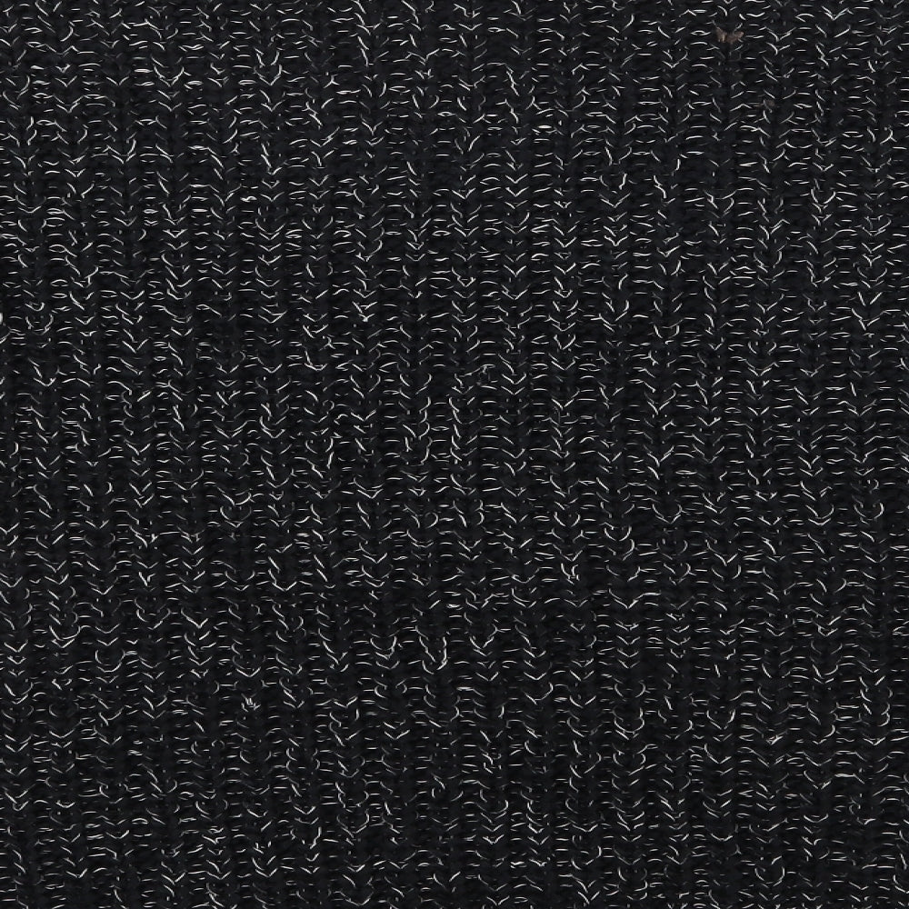 F&F Womens Black V-Neck  Acrylic Pullover Jumper Size 12