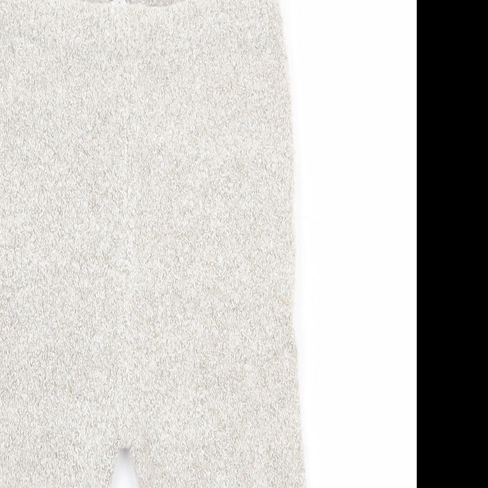 George Girls Beige  Acrylic Pedal Pusher Leggings Size 9-12 Months  Pullover