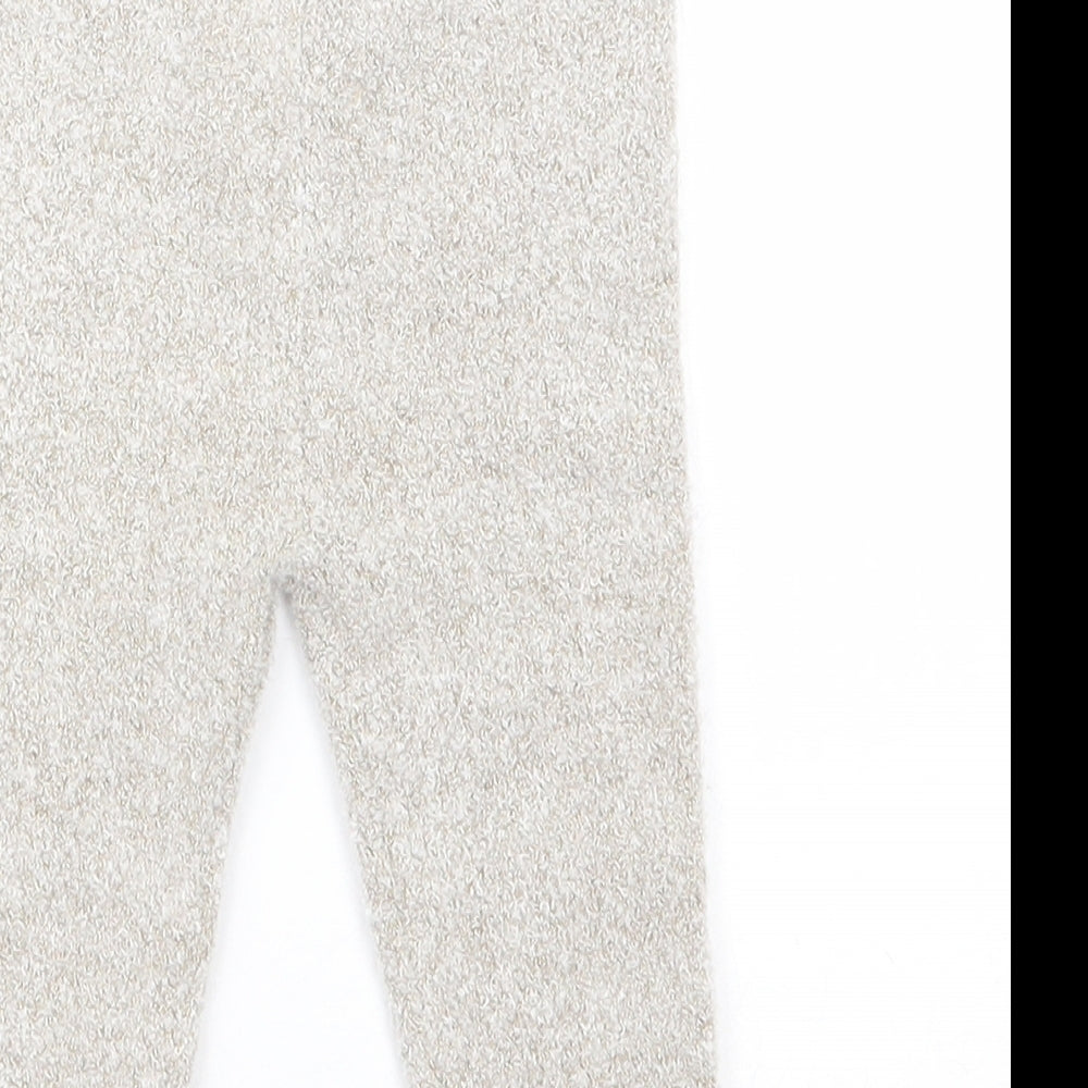 George Girls Beige  Acrylic Pedal Pusher Leggings Size 9-12 Months  Pullover