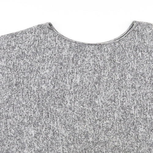 Exhibit Womens Grey Round Neck  Viscose Pullover Jumper Size S