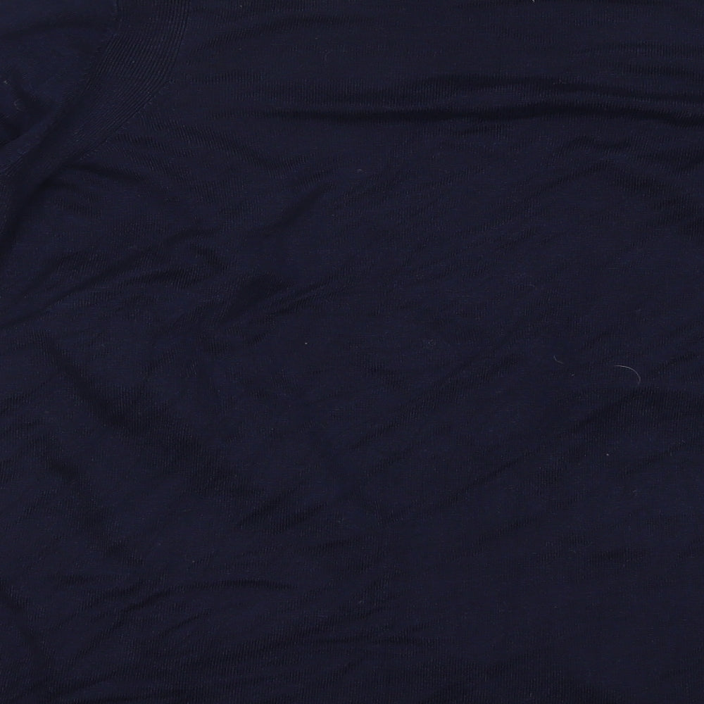 Marks and Spencer Womens Blue V-Neck  Viscose Cardigan Jumper Size M