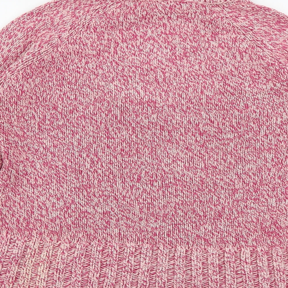 NEXT Womens Pink Roll Neck  Acrylic Pullover Jumper Size 14