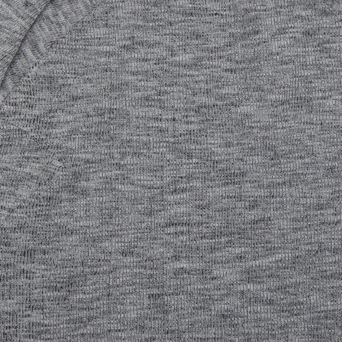 Topshop Womens Grey Round Neck  Polyester Pullover Jumper Size 8