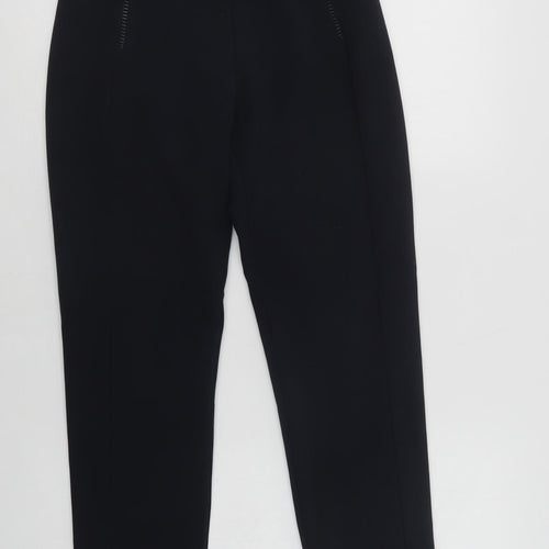 Paz Torras Womens Blue  Polyester Dress Pants Trousers Size 10 L25 in Regular Button