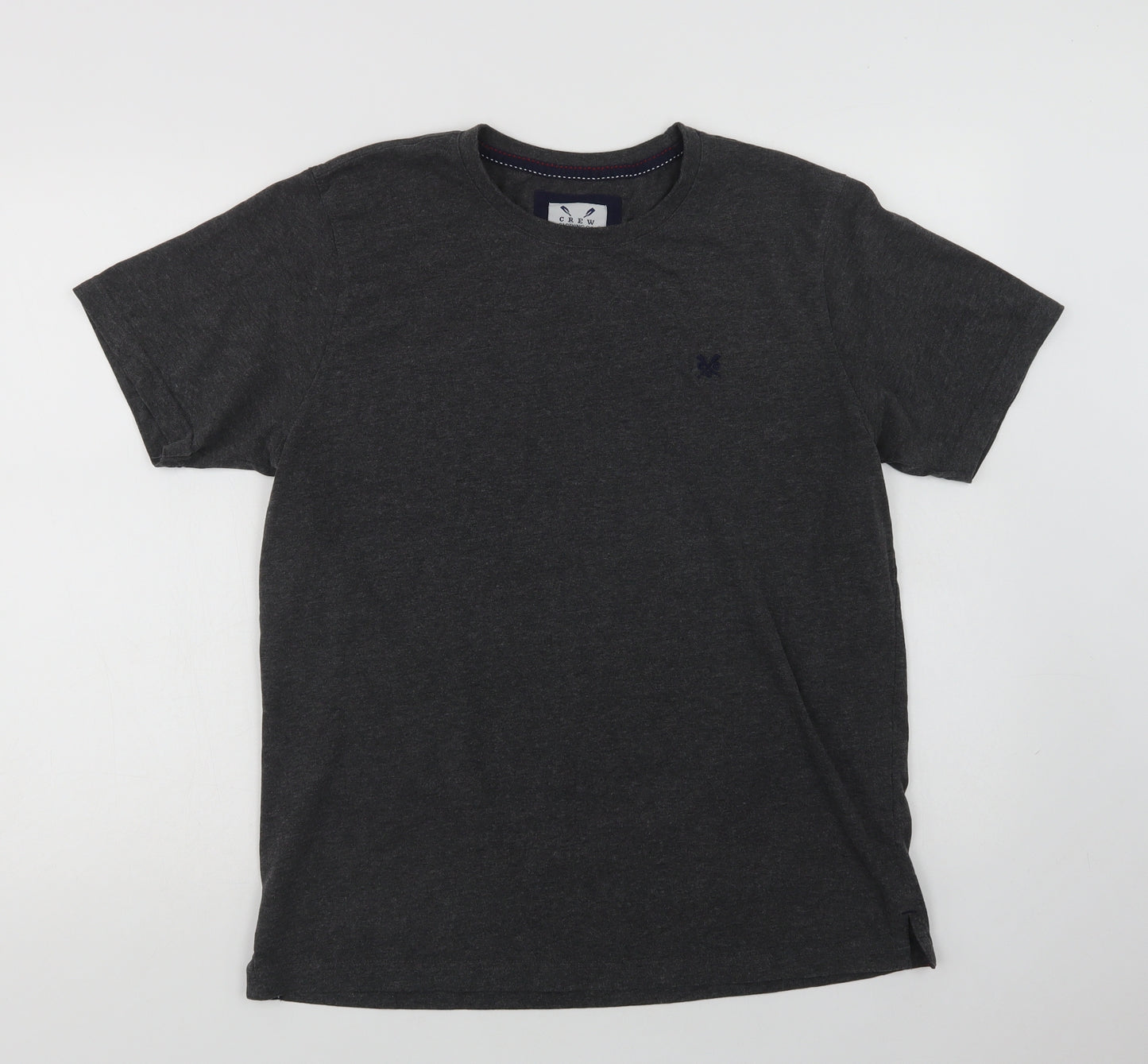Crew Clothing Mens Grey  Polyester  T-Shirt Size L Crew Neck