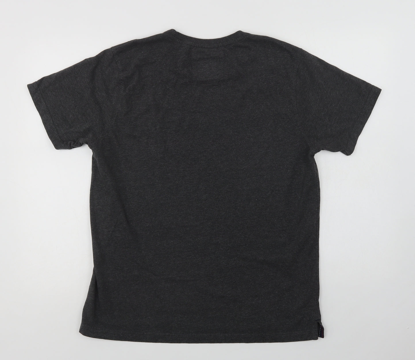 Crew Clothing Mens Grey  Polyester  T-Shirt Size L Crew Neck