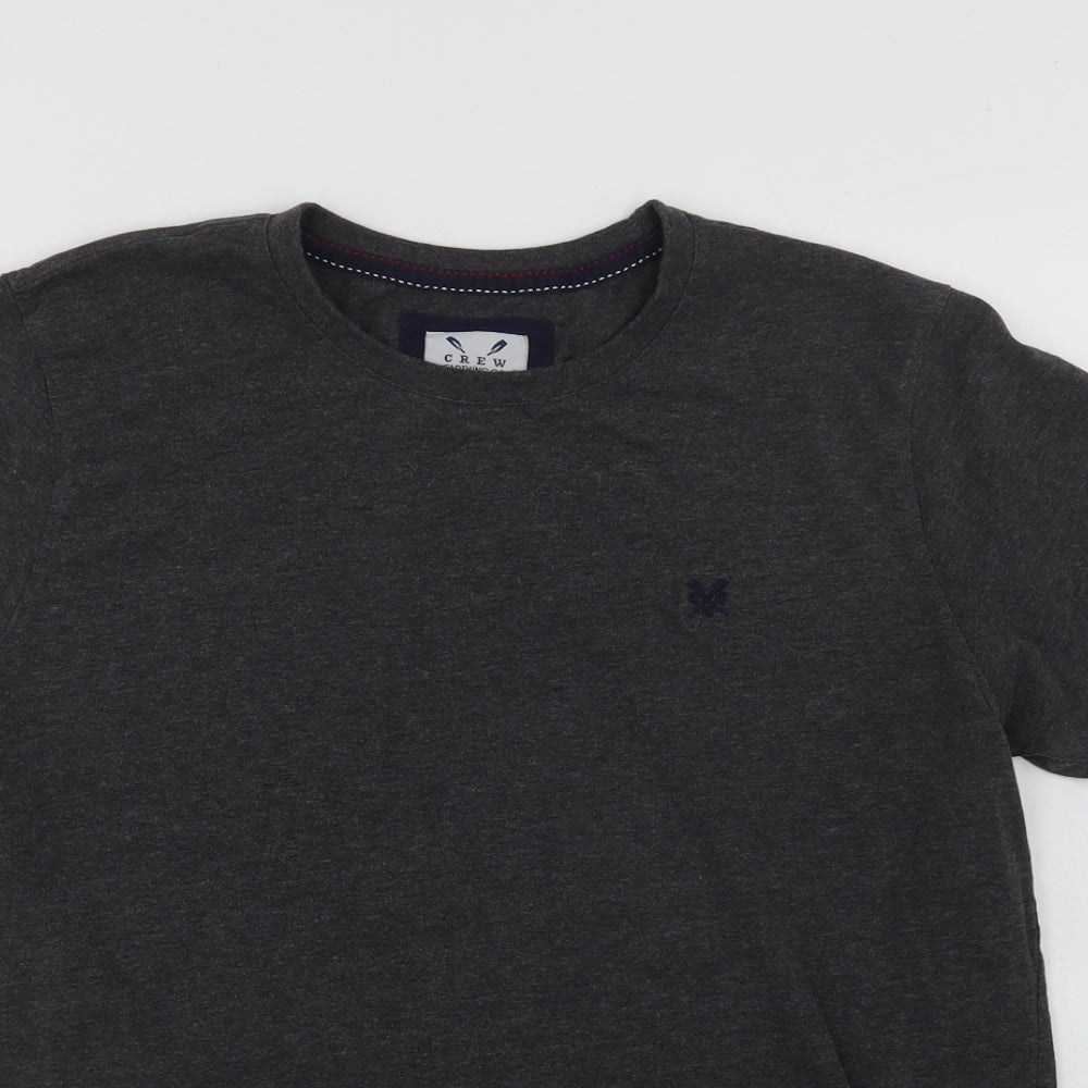 Crew Clothing Mens Grey  Polyester  T-Shirt Size L Crew Neck