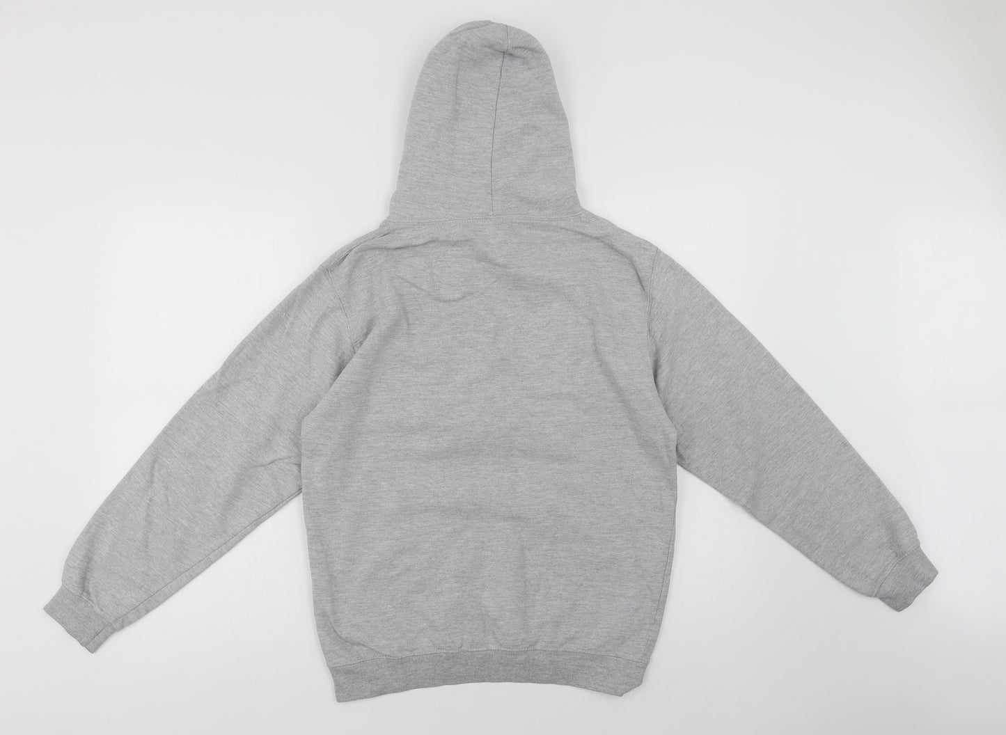 Awdis Womens Grey  Cotton Pullover Hoodie Size S