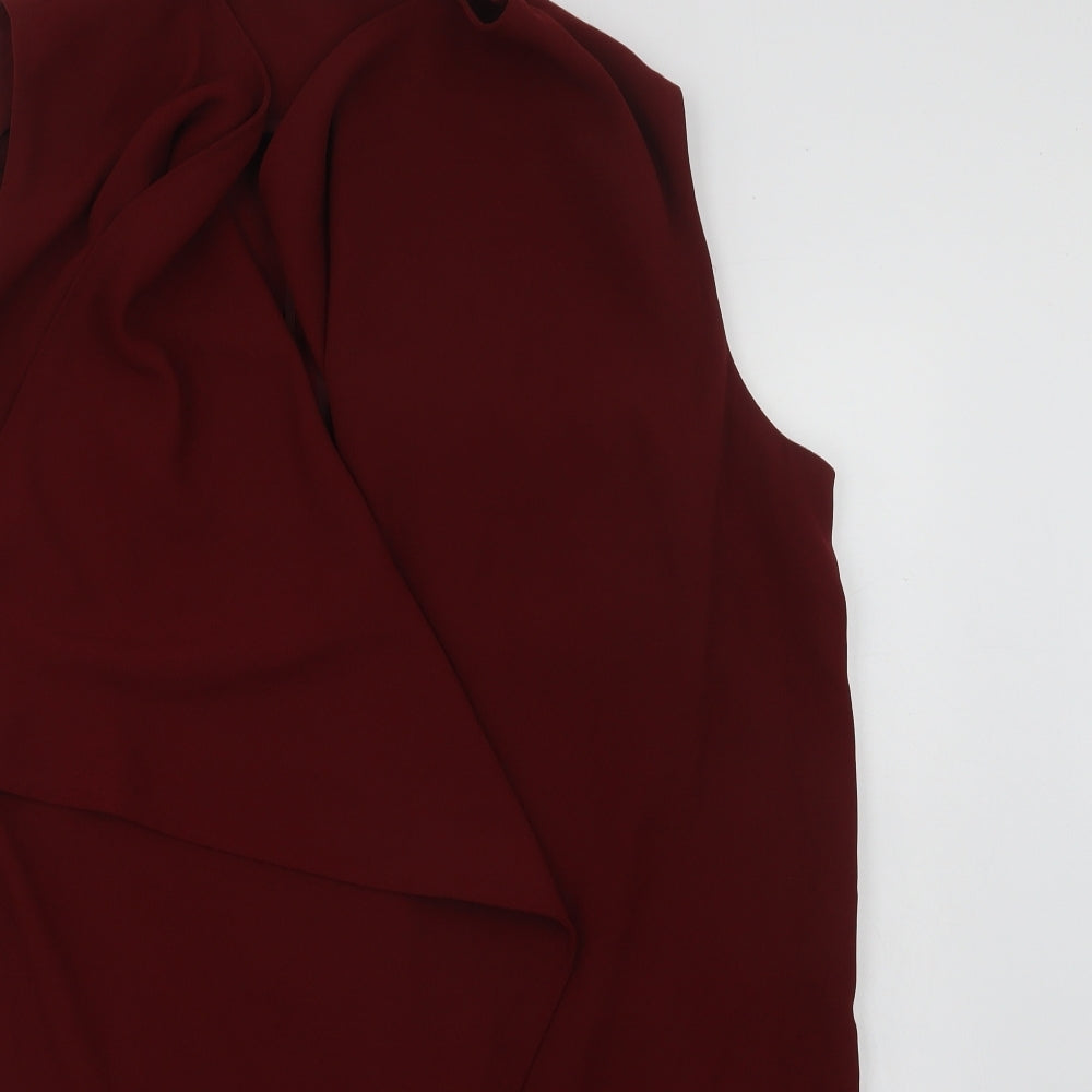 F&F Womens Red   Jacket Waistcoat Size 14