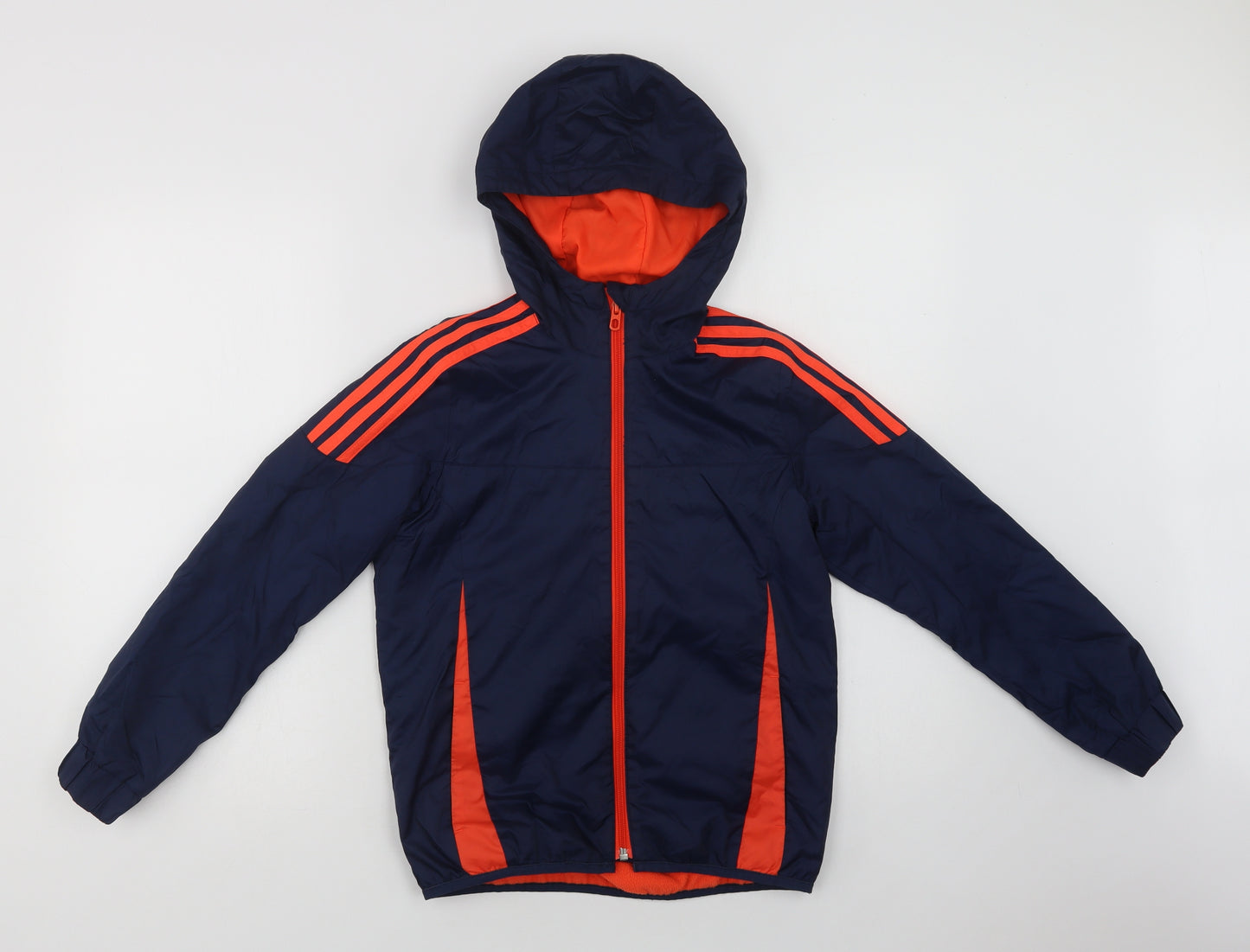 adidas Boys Blue   Windbreaker Jacket Size 9-10 Years  Zip