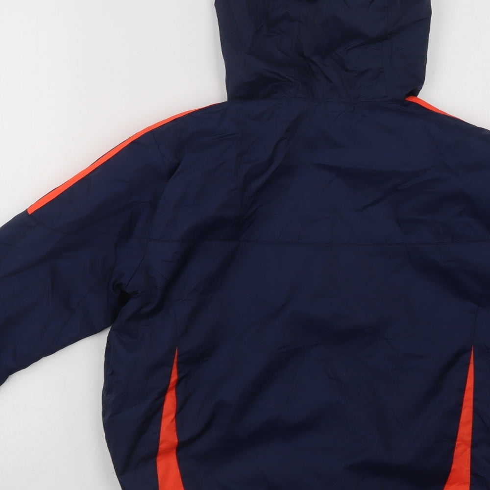 adidas Boys Blue   Windbreaker Jacket Size 9-10 Years  Zip
