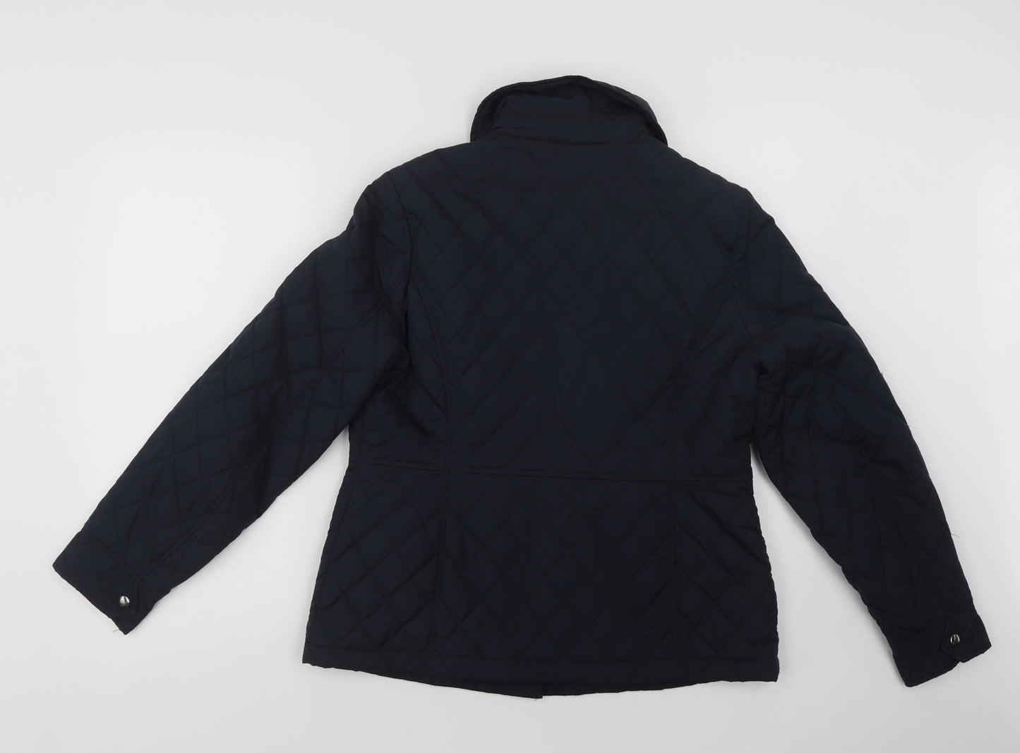 Marks and Spencer Womens Blue   Quilted Jacket Size 12  Snap