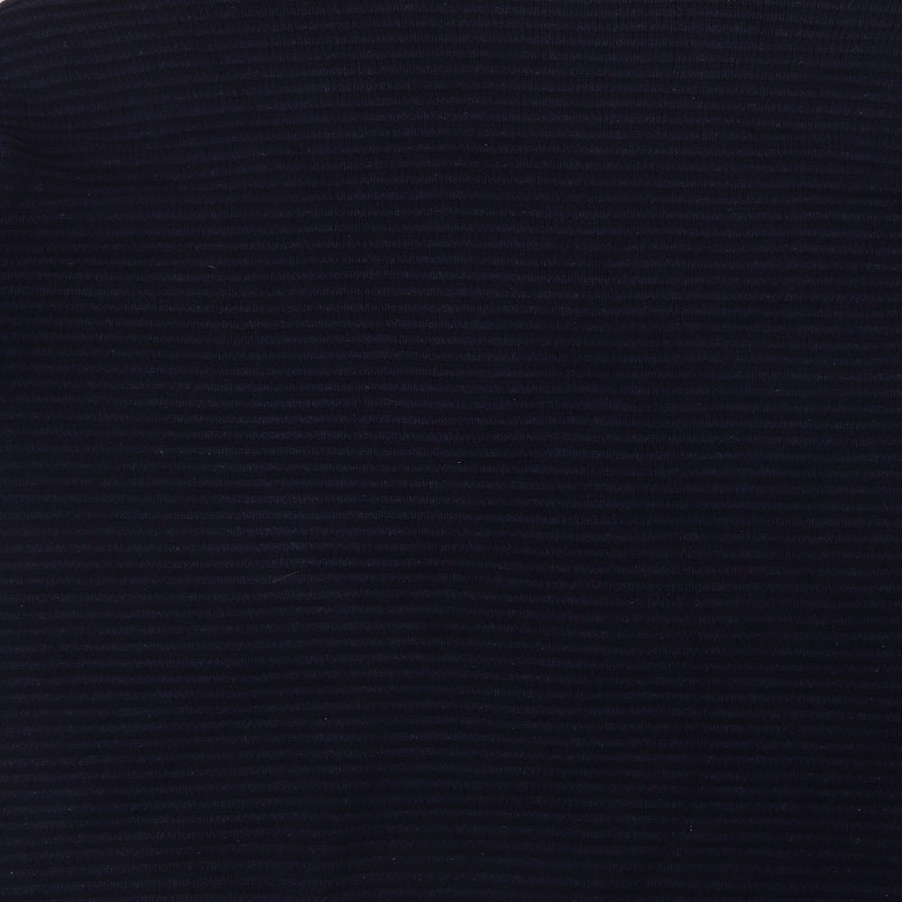 George Womens Blue Crew Neck  Cotton Pullover Jumper Size 18