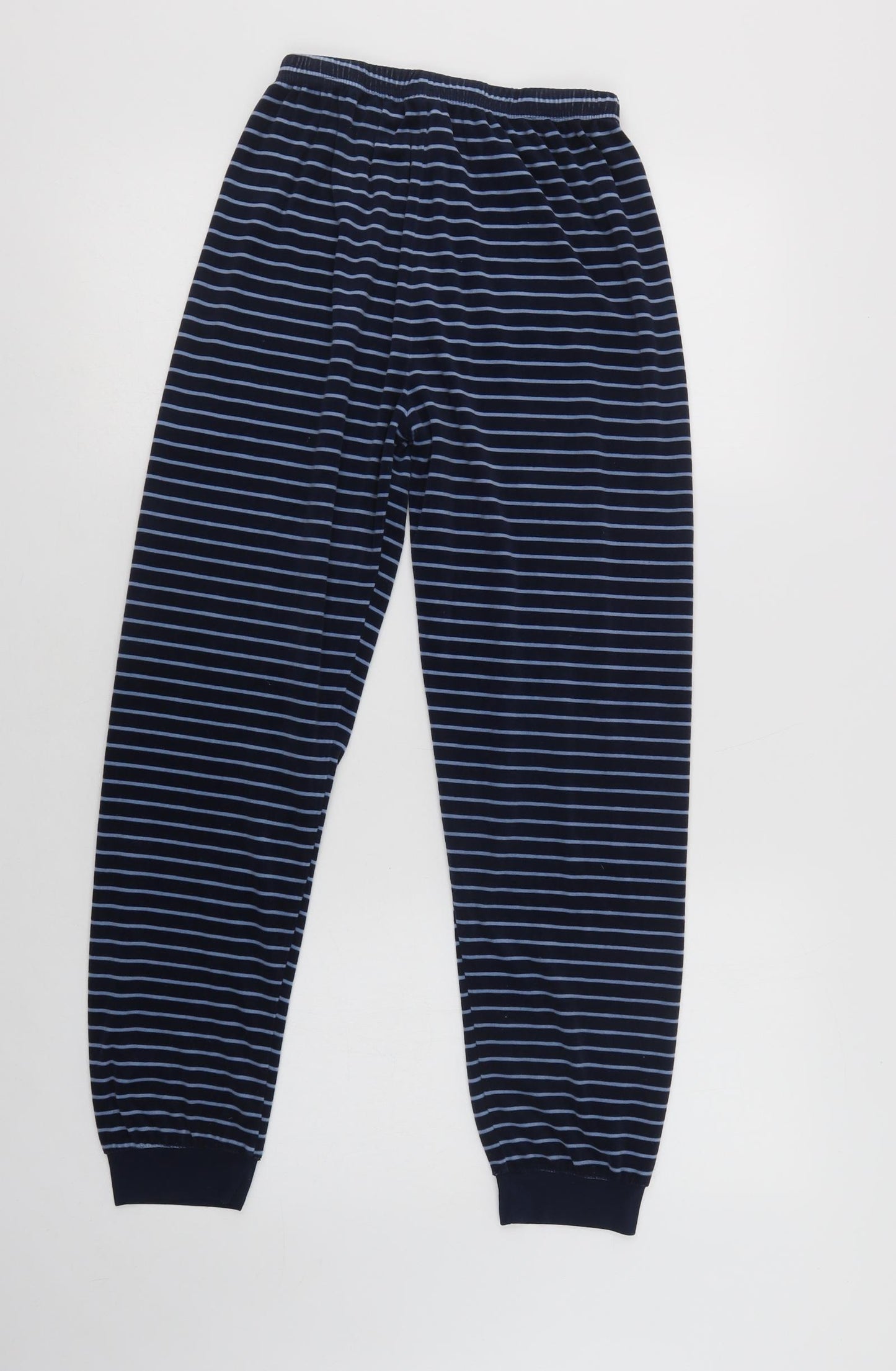 Primark Girls Blue Striped Polyester  Pyjama Pants Size 12-13 Years