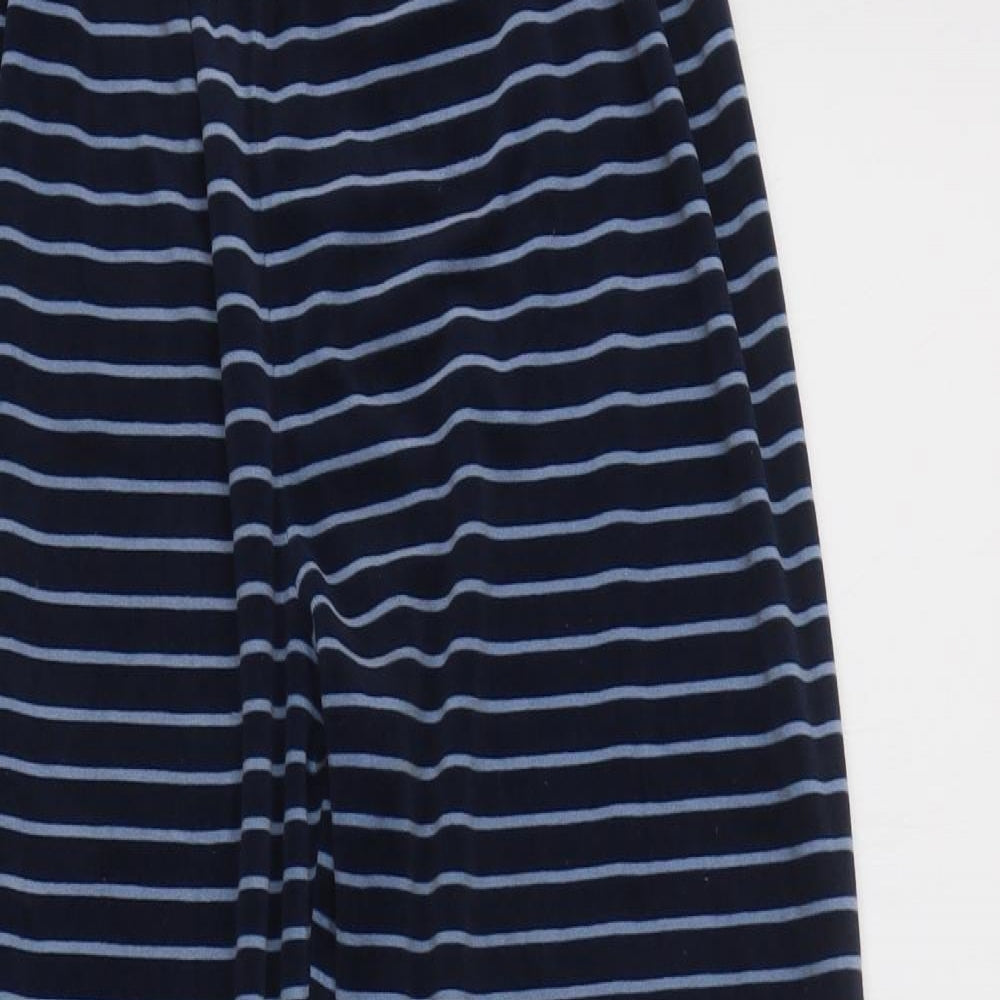 Primark Girls Blue Striped Polyester  Pyjama Pants Size 12-13 Years
