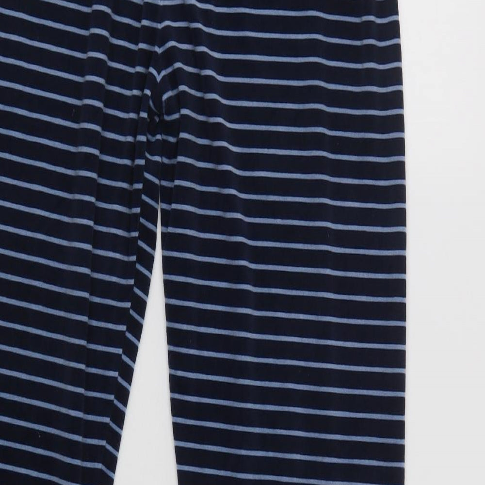 Primark Girls Blue Striped Polyester  Pyjama Pants Size 12-13 Years