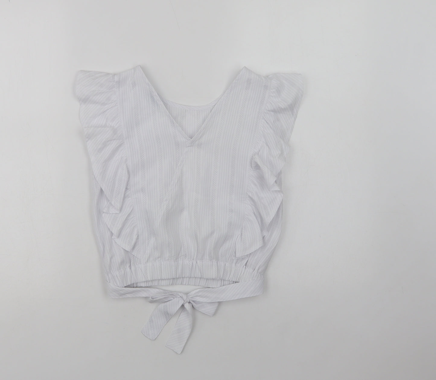 Mayoral Girls White   Basic Blouse Size 12 Years Round Neck