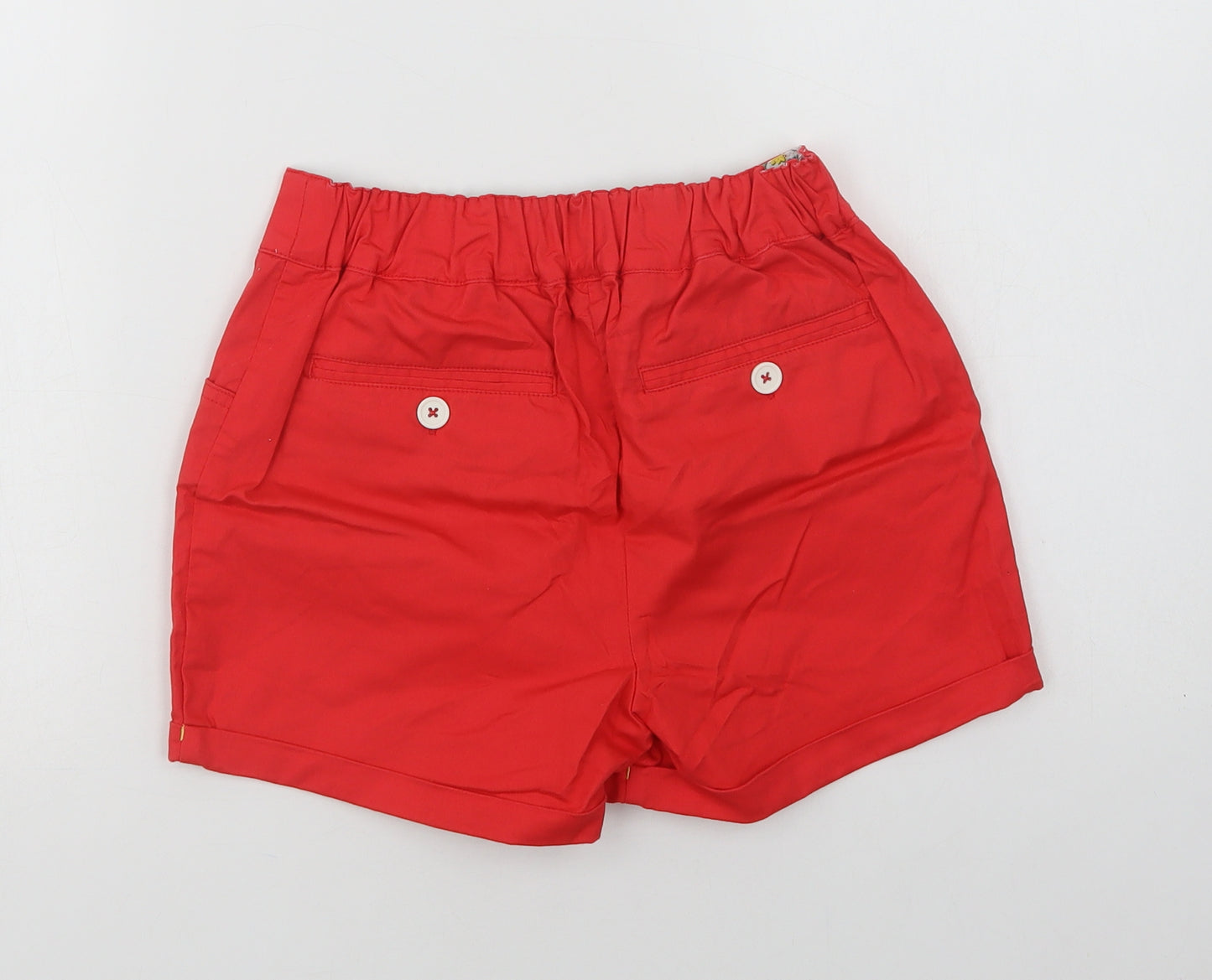 Boden Girls Red  Cotton Chino Shorts Size 12 Years  Regular