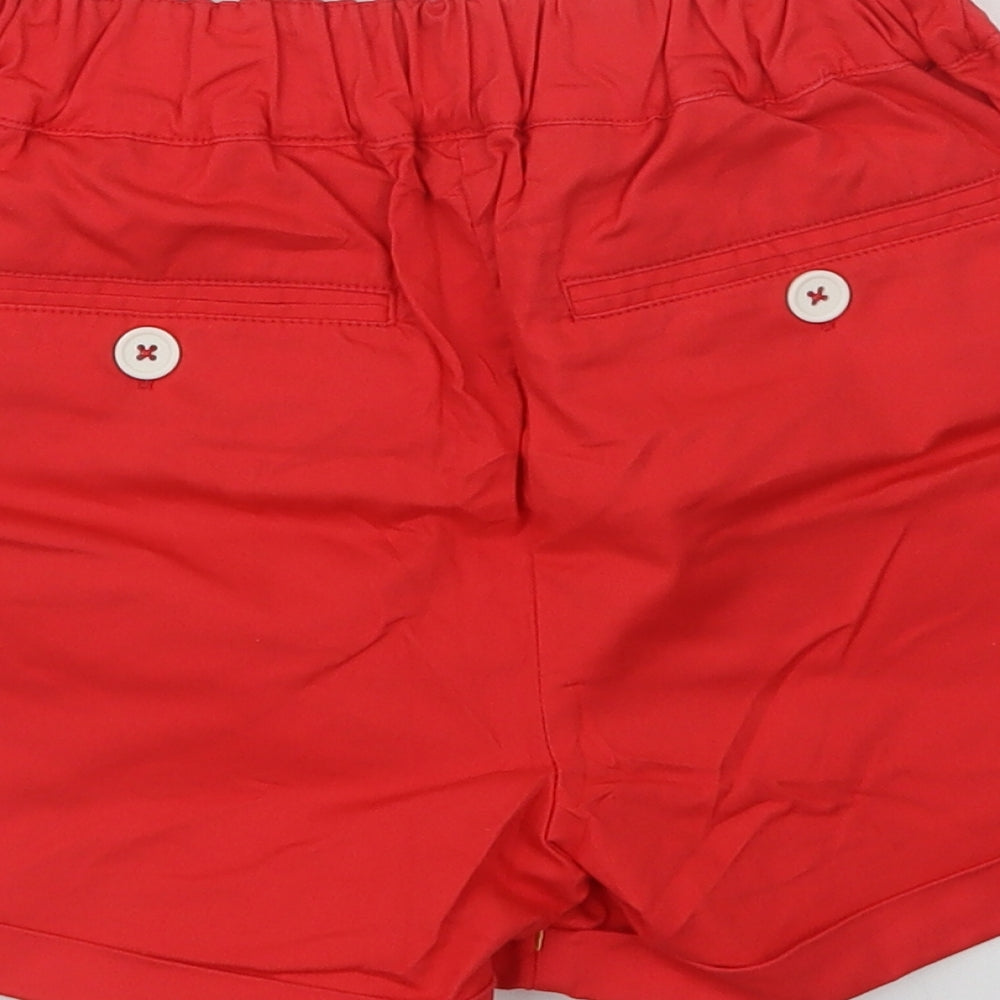 Boden Girls Red  Cotton Chino Shorts Size 12 Years  Regular