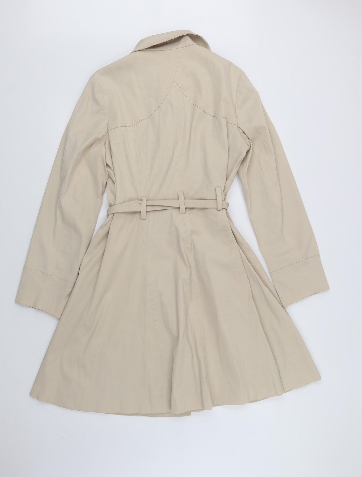 George Womens Beige   Trench Coat Coat Size 14  Button