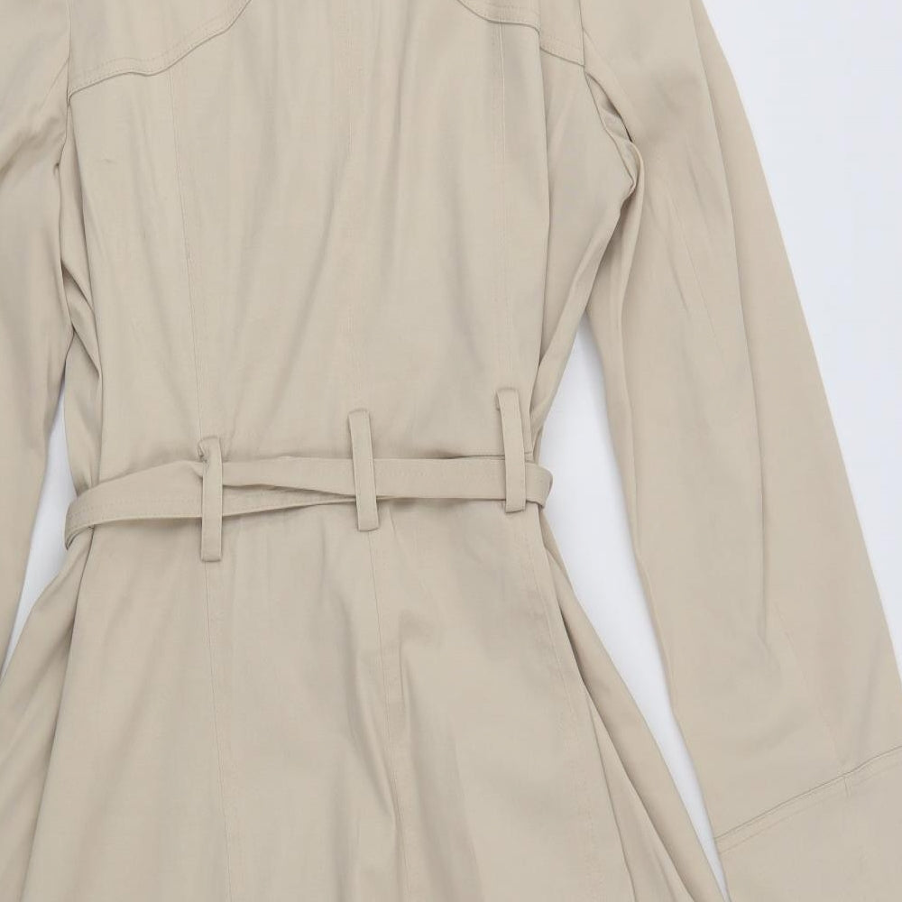 George Womens Beige   Trench Coat Coat Size 14  Button