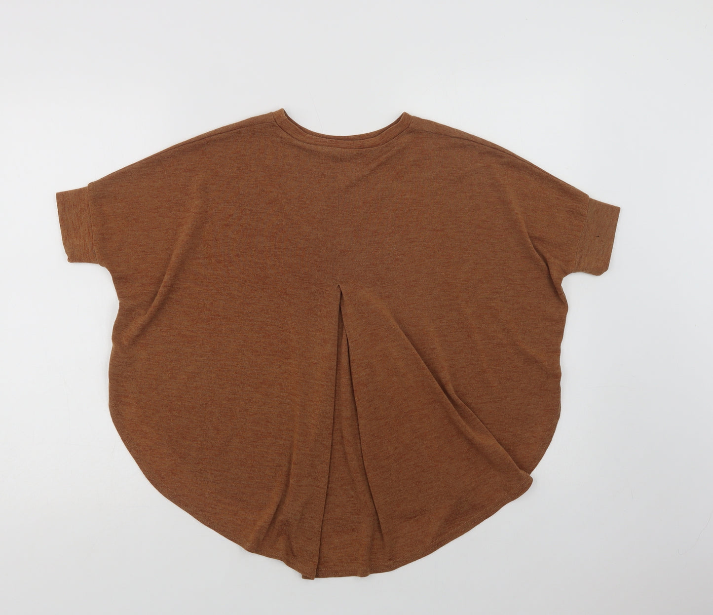 River Isl Womens Brown Crew Neck  Polyester Pullover Jumper Size 6