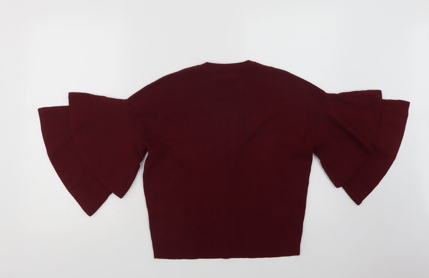 New Look Womens Purple Crew Neck  Viscose Pullover Jumper Size 10