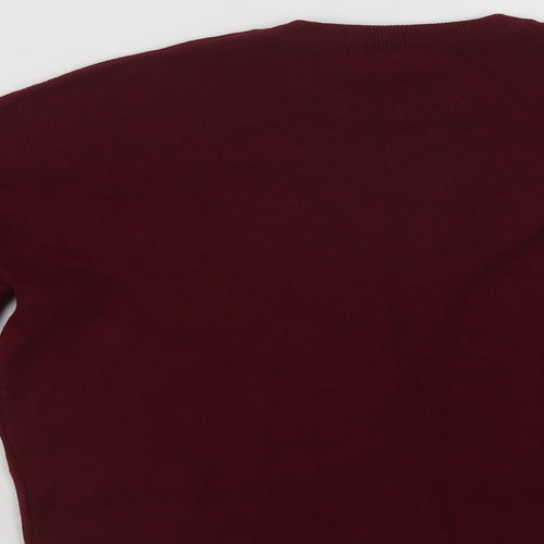 New Look Womens Purple Crew Neck  Viscose Pullover Jumper Size 10