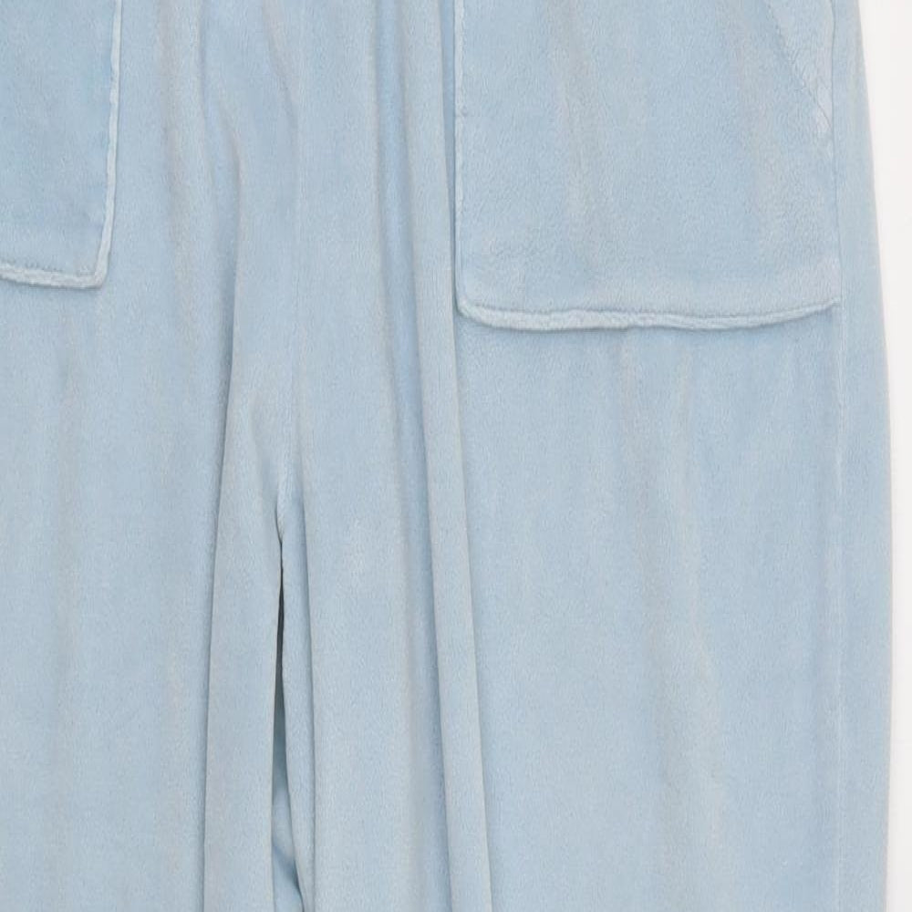 TU Womens Blue Solid Polyester  Gown Size 14