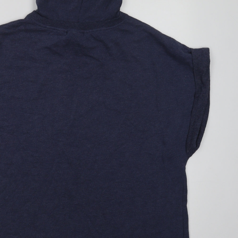 NEXT Womens Blue  Cotton Pullover Hoodie Size 20   - Sun Sea Surf