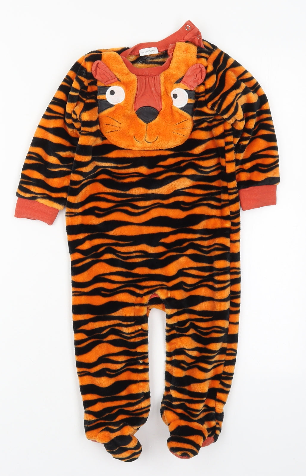 NEXT Baby Orange Striped Polyester Cami One Piece Size 12-18 Months  Button - Tiger