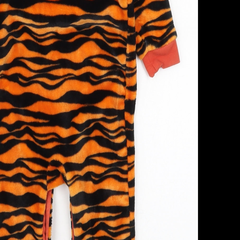 NEXT Baby Orange Striped Polyester Cami One Piece Size 12-18 Months  Button - Tiger