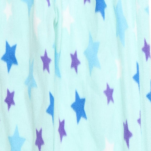 Preworn Womens Blue Geometric Polyester Trousers  Size S L29 in Regular  - Star Pyjama Pants