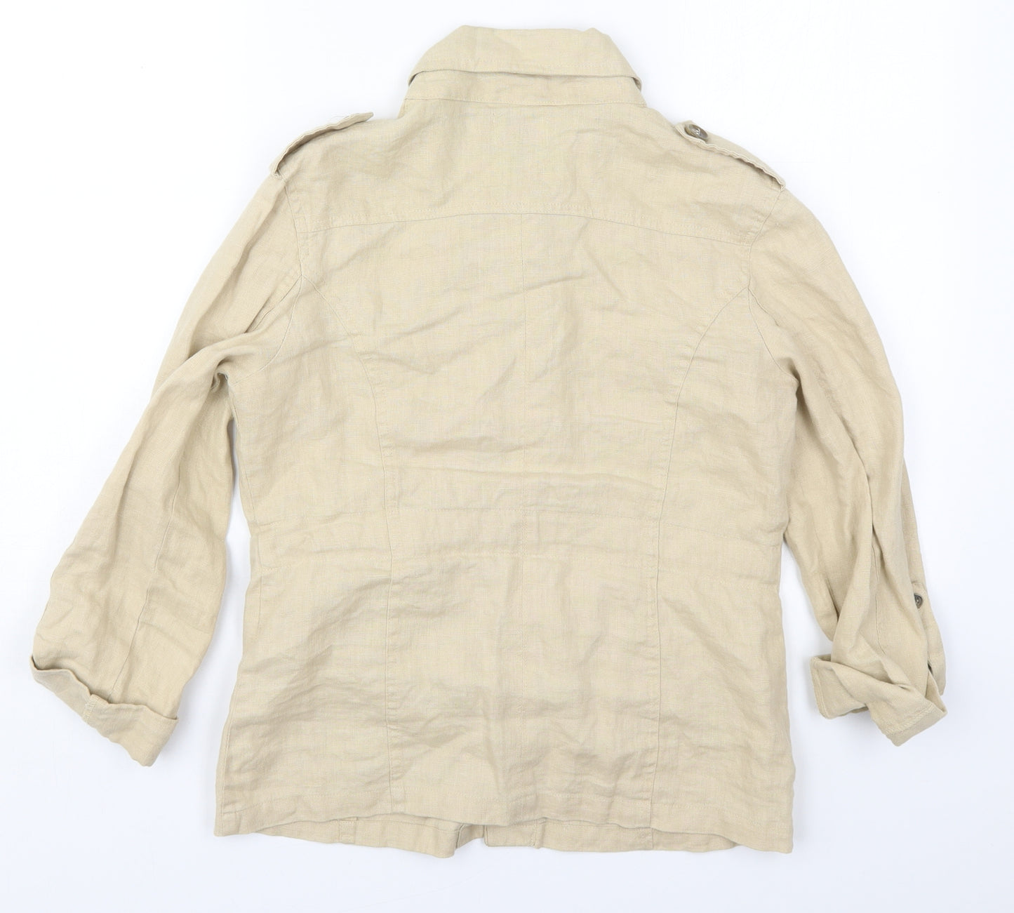 Atmosphere Womens Beige   Jacket  Size 10  Button