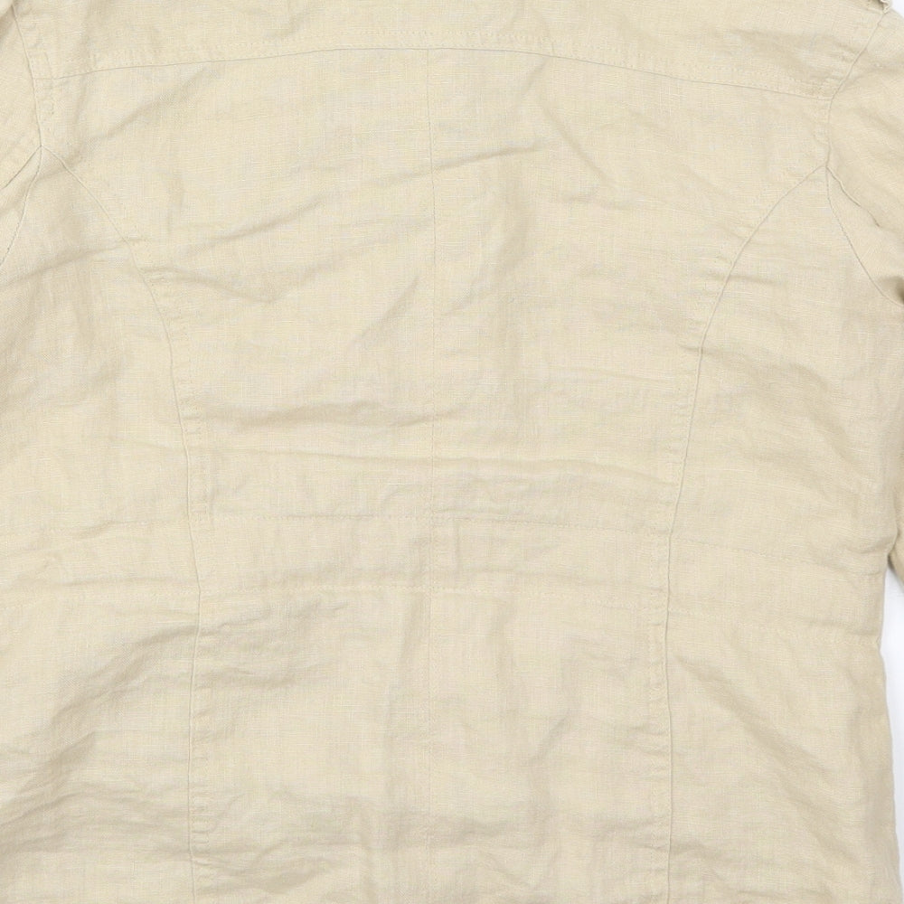 Atmosphere Womens Beige   Jacket  Size 10  Button