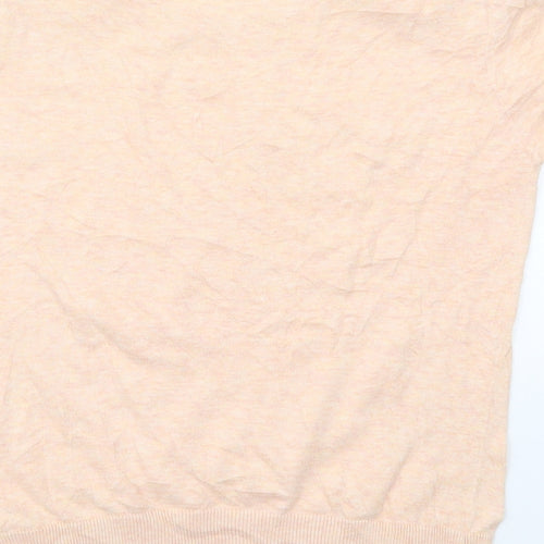 Red Herring Womens Pink Round Neck  Cotton Pullover Jumper Size 12
