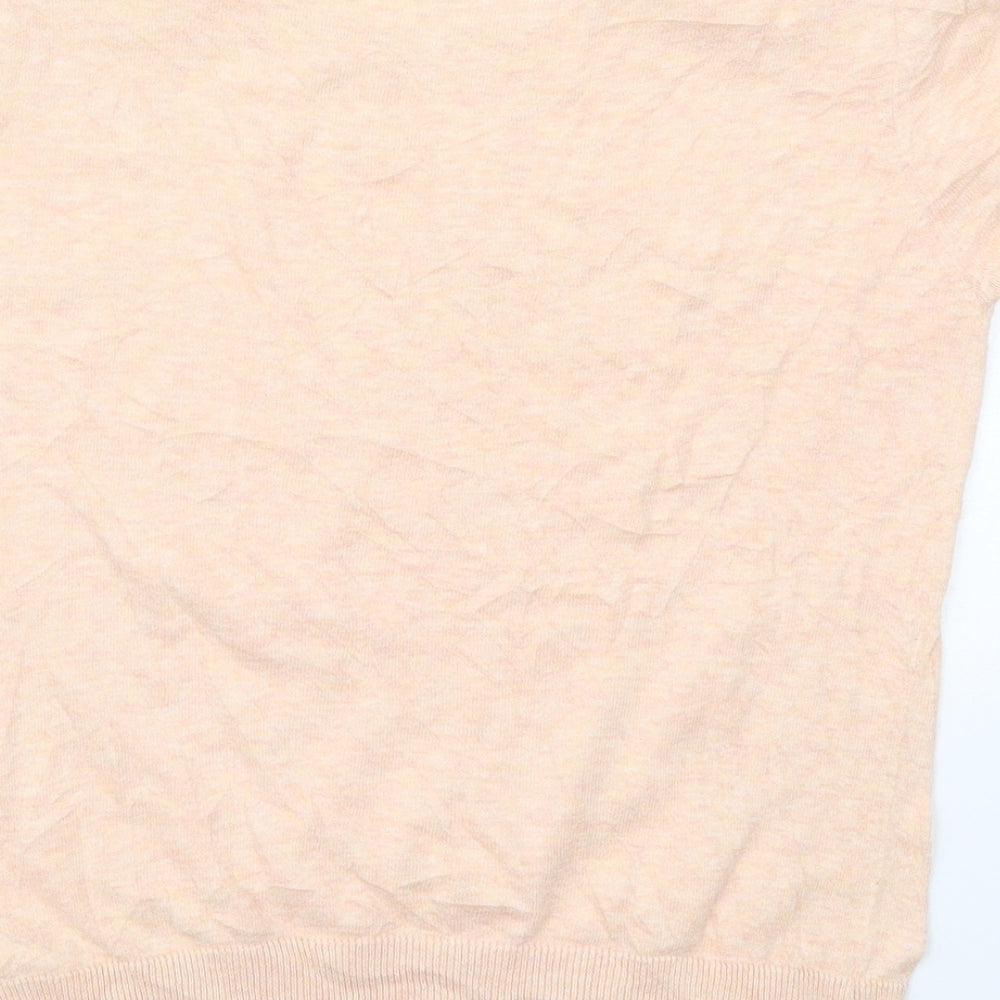 Red Herring Womens Pink Round Neck  Cotton Pullover Jumper Size 12