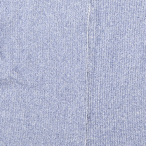 George Womens Blue Round Neck  Polyester Pullover Jumper Size S