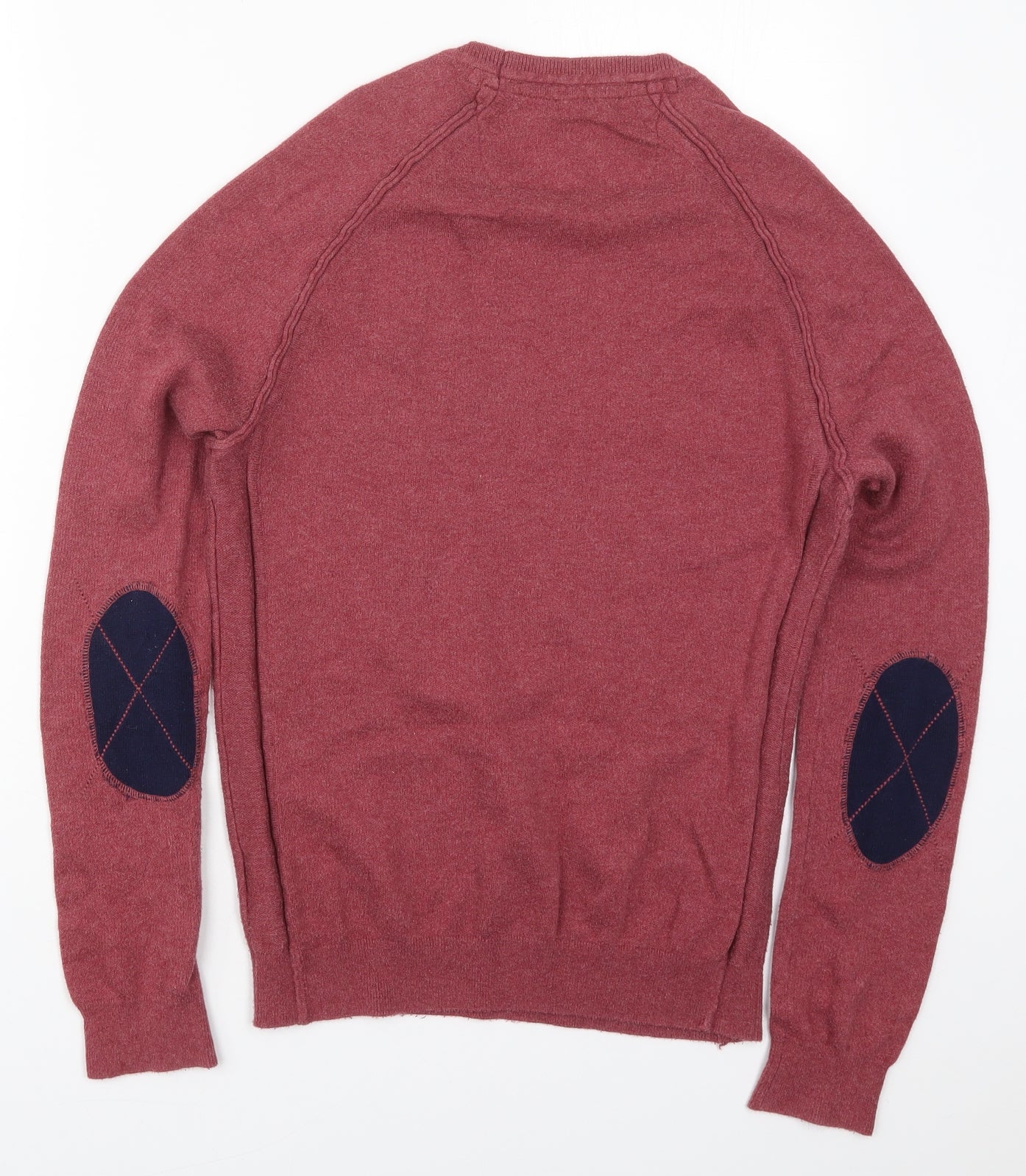 Pepe Jeans Mens Red Round Neck  Cotton Pullover Jumper Size S