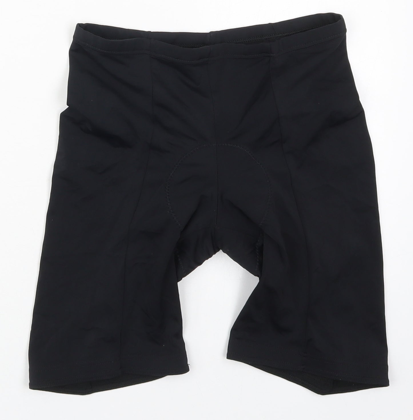 Preworn Mens Black  Nylon Biker Shorts Size M L6 in Regular