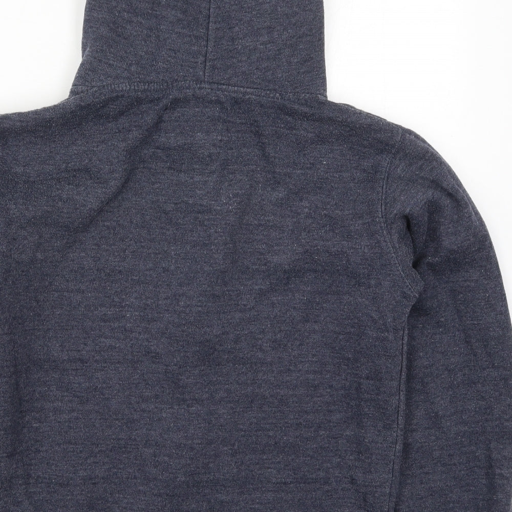 Fury Collection Womens Blue  Cotton Full Zip Hoodie Size M  Zip