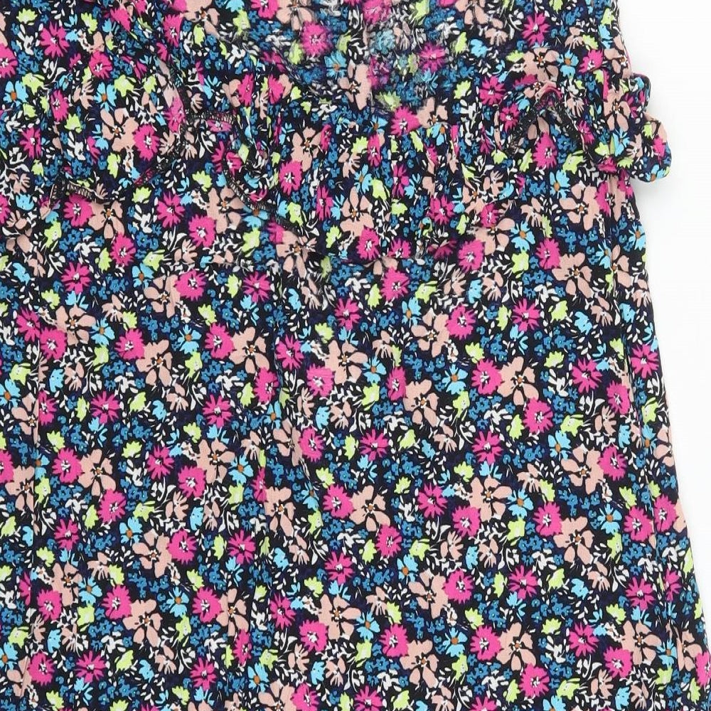 River Island Womens Pink Floral Viscose Maxi Skirt Size 10